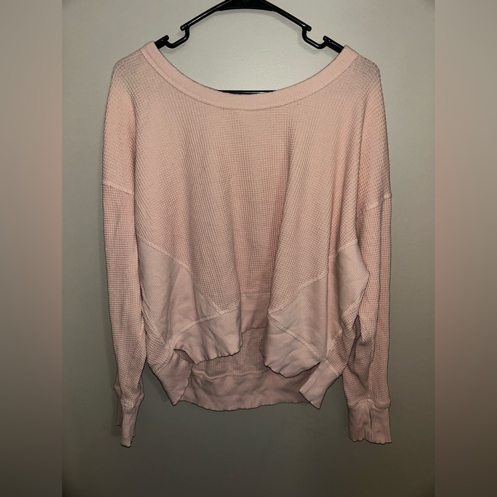 Aerie OFFLINE by wow! Waffle T-Shirt (Dusty Pink)